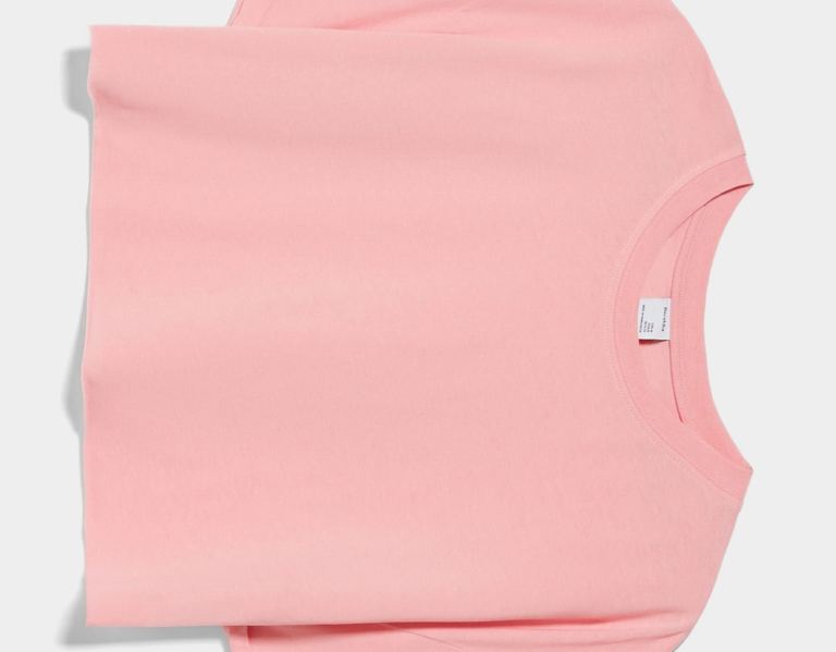 Bershka Kort Sleeve Cropped T-shirts Dames Roze | JTqIg7sWCFS