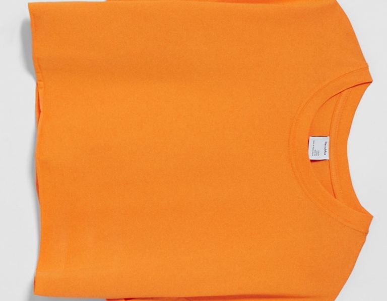 Bershka Kort Sleeve Cropped T-shirts Dames Oranje | P4oeYIJSIuD