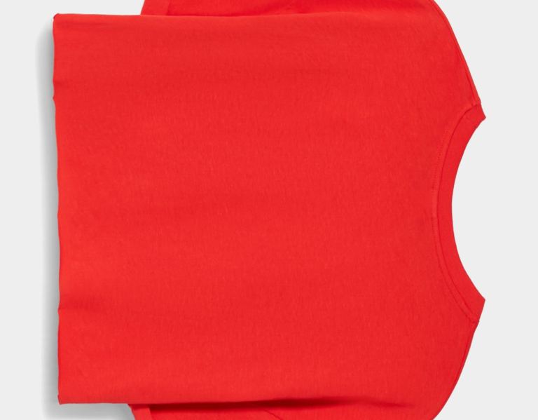 Bershka Kort Sleeve Cropped T-shirts Dames Rood | tlteKlgaOOl