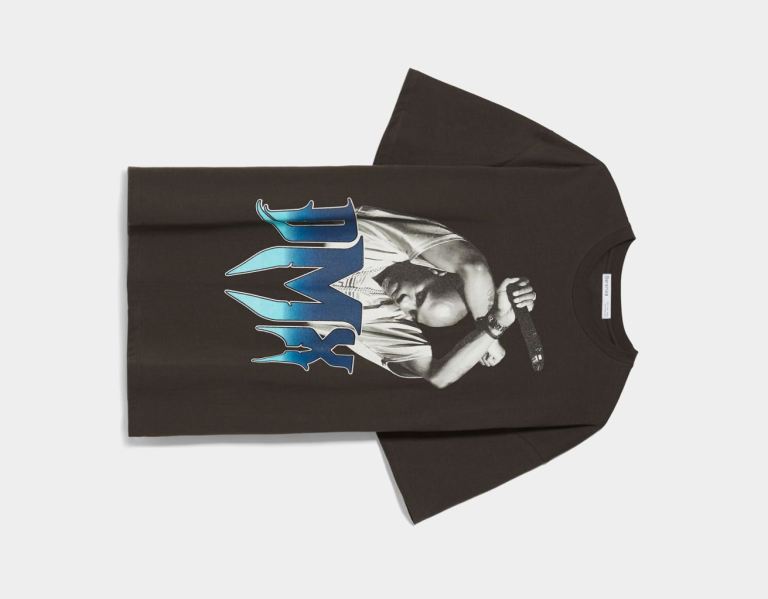 Bershka Kort Sleeve Dmx Print T-shirts Heren Zwart | pfiZ6hCetOE