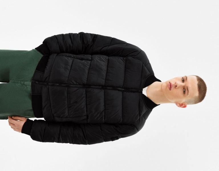 Bershka Lichtgewicht Puffer Bomber Jassen Heren Zwart | rx8rOAdEBnQ