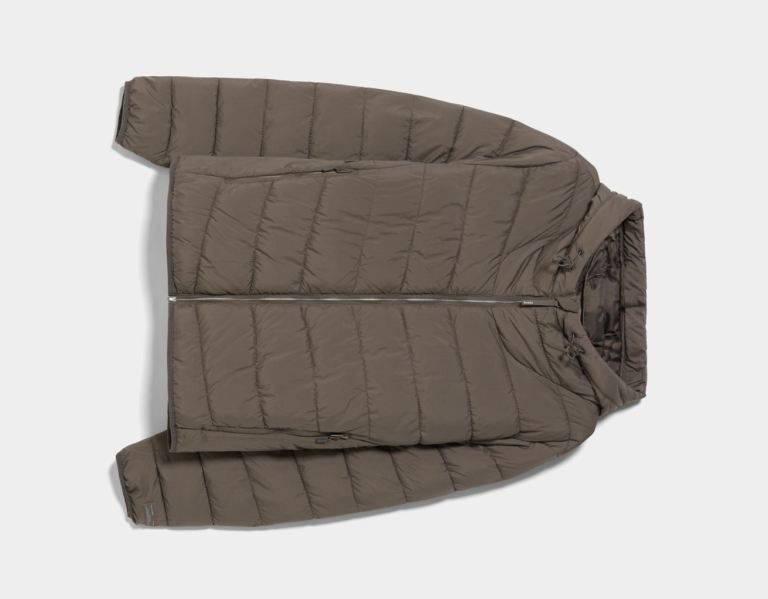 Bershka Lichtgewicht Puffer Jassen Heren Grijs | ECtBsuQ6Ou3