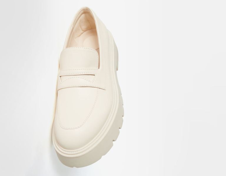 Bershka Loafers With Track Soles Pakken Dames Bruin | V9qRUYLJdRx