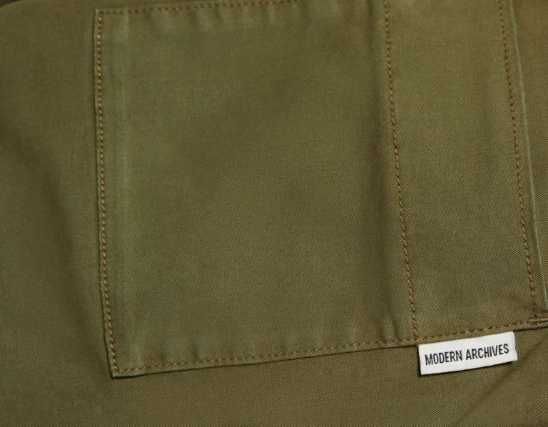 Bershka Loose Fit Katoenen With Darts Broek Heren Khaki | rl5Cua2NKvb