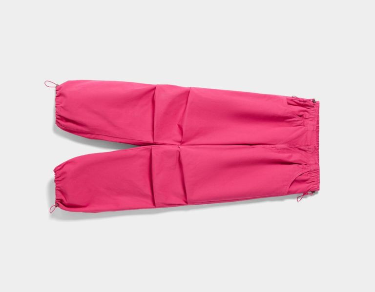 Bershka Loose Fit Sweatpants Parachute Dames Fuchsie | O6no1eyTiRi