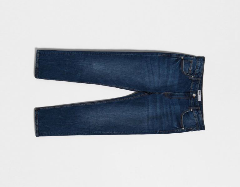 Bershka Mager Jeans Heren Blauw | Pl3PS8NwSy6