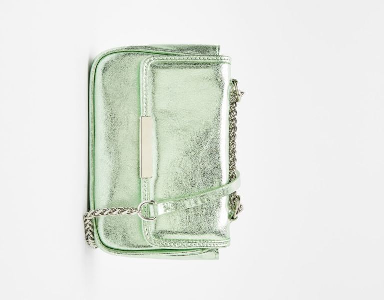 Bershka Metallic Mini Tassen Dames Groen | bK4PjEiTh0G