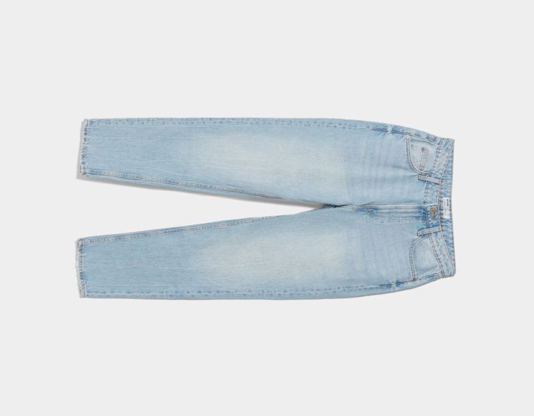 Bershka Mom Jeans Dames Lichtblauw | ENsDVl9aIk0