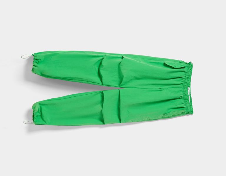 Bershka Nylon Joggers Parachute Heren Groen | yu0LG8AA8x5