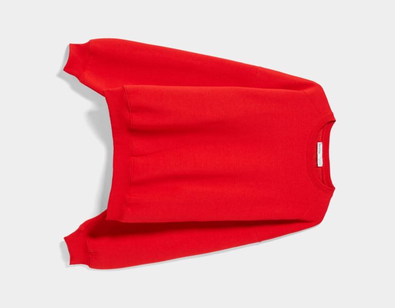 Bershka Oversize Crew Neck Sweatshirts Dames Rood | SvoEgVc9Ncr