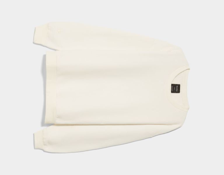 Bershka Oversize Crew Neck Sweatshirts Heren Wit | MajOzC5pWFB