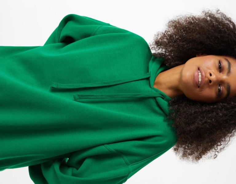 Bershka Oversize Hoodie Dames Groen | EeyvNqgTmws