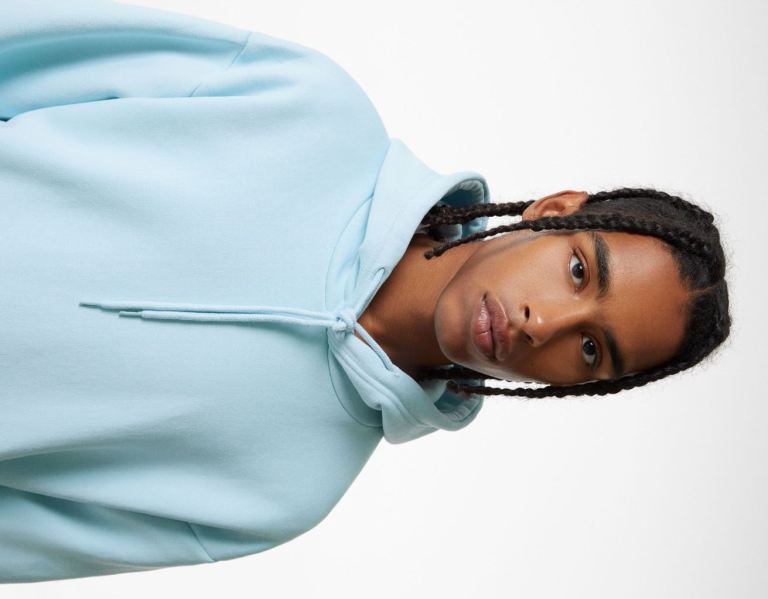 Bershka Oversize Hoodie Heren Lichtblauw | ozonwGbV6Qu