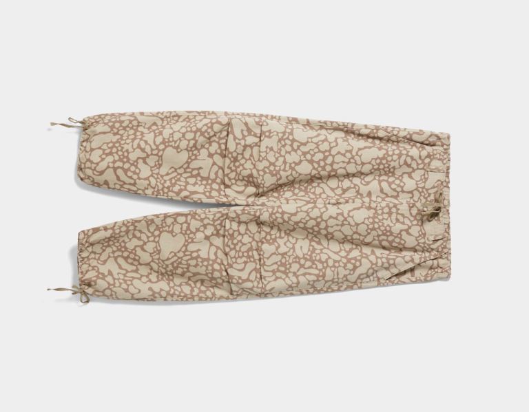 Bershka Printed Jeans Parachute Dames Bruin | OatLGRc5BGp