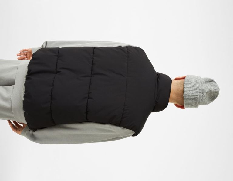 Bershka Puffer Gilet Bovenkleding Heren Zwart | Uxe7zoIBhWY