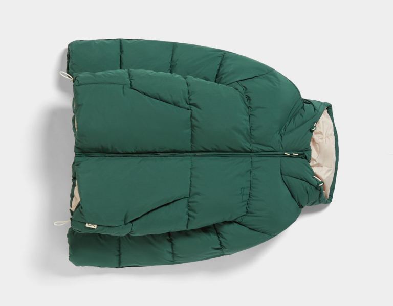 Bershka Puffer With Hood Donzen Jassen Heren Groen | GHkxschyprI