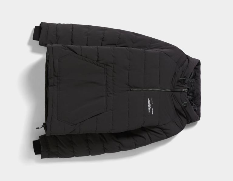 Bershka Puffer With Pouch Pocket Donzen Jassen Heren Zwart | ljHxk9BbgD6