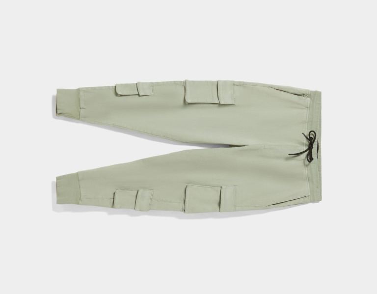 Bershka Slim Sweatpants Cargo Heren Groen | uwqF0ookJml