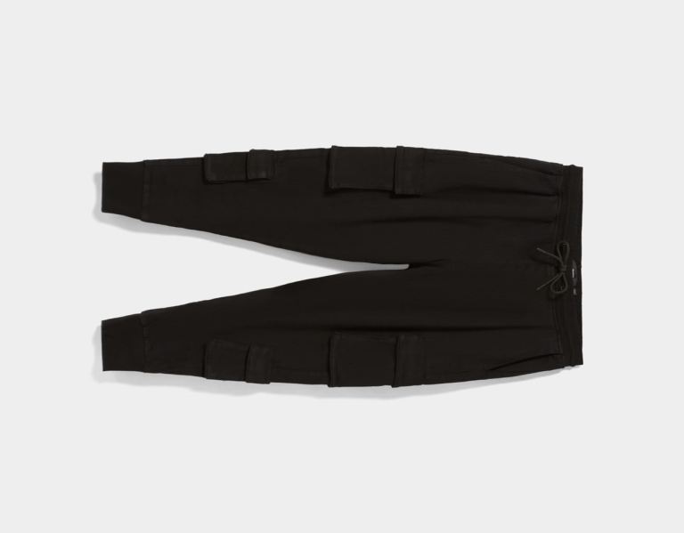 Bershka Slim Sweatpants Cargo Heren Zwart | hpQsyG1bIfr