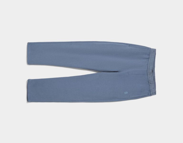 Bershka Standard Brede-leg Plush Broek Dames Blauw | r5yo1bi1loI