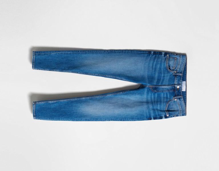 Bershka Super Mager Jeans Heren Blauw | cYsj1MOskRG