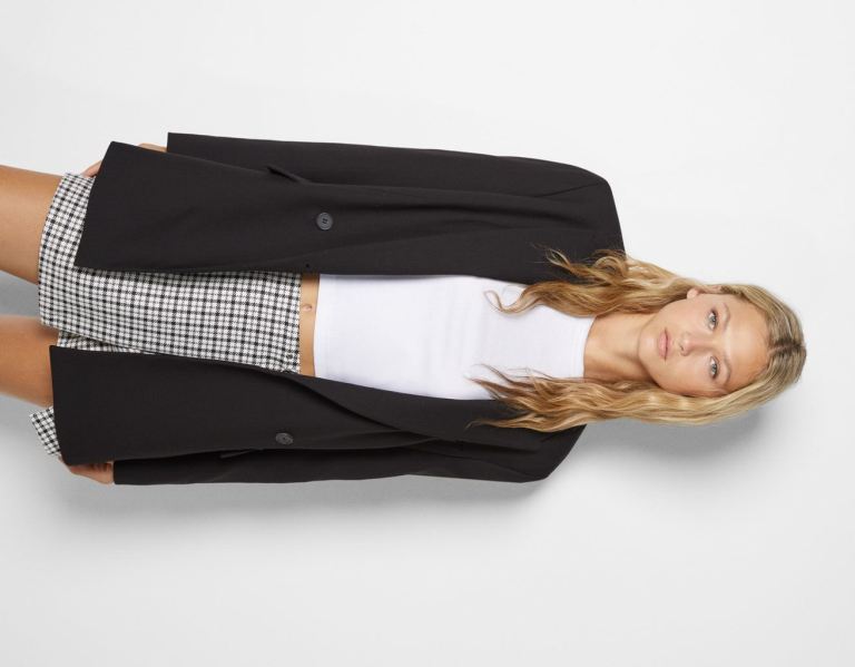 Bershka Tailored Blazer With Buttons Blazer Dames Zwart | sTpIDJs21tY