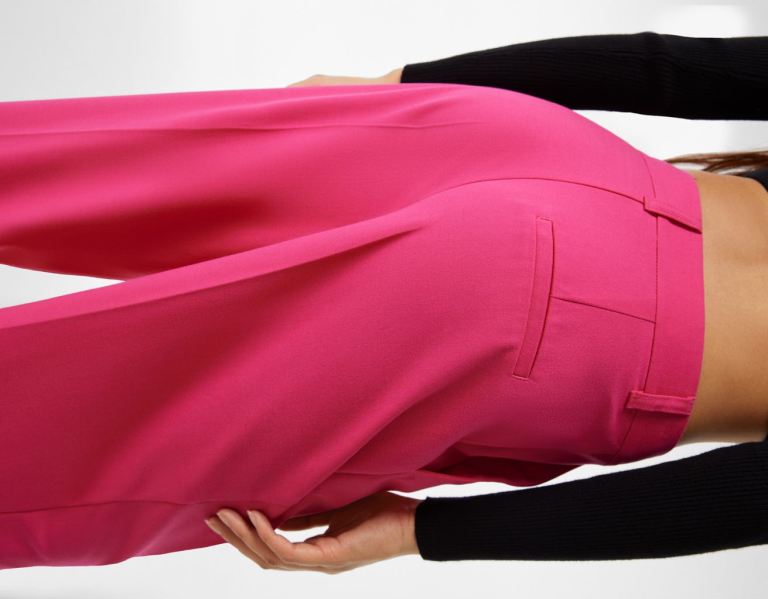 Bershka Tailored Pants Pakken Dames Fuchsie | REWEXMZUTV5