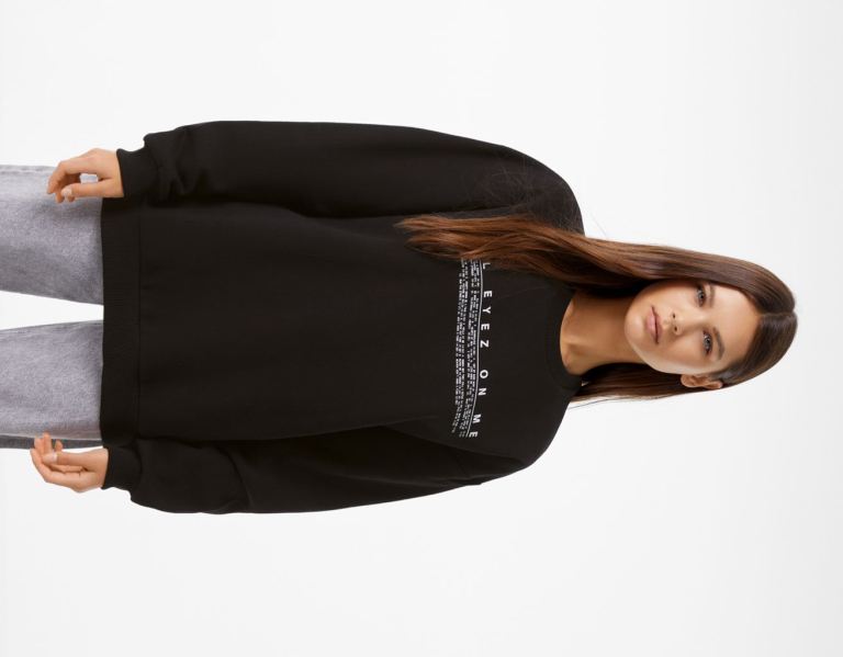 Bershka Tupac Crew Neck Sweatshirts Dames Zwart | zIj1iETrG5Z