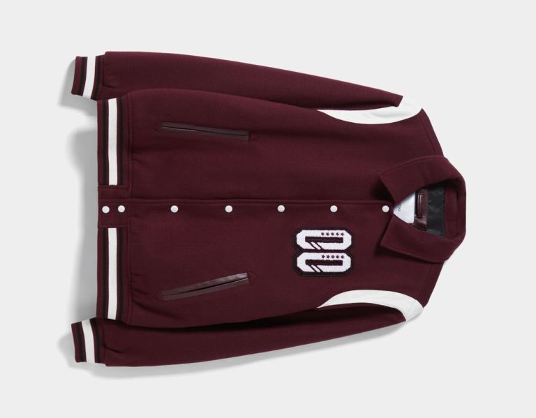 Bershka Varsity Bomber Jassen Heren Donkerrood | aQMLB0LYwi8