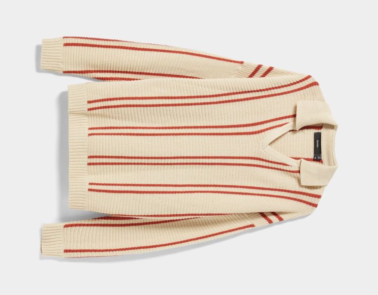 Bershka Vertical Stripe Polo Trui Truien Heren Room | KZirRYCaLfa