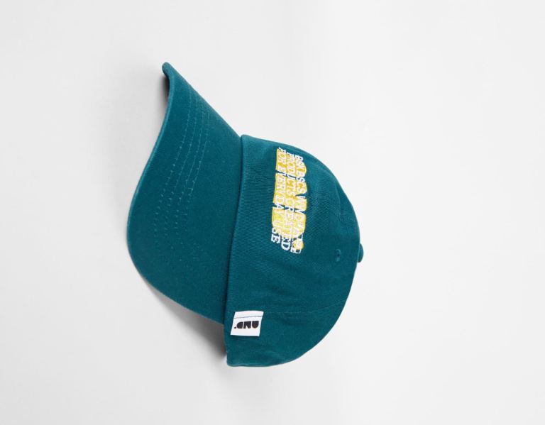 Bershka With Double Embroidery Caps Heren Turquoise | sSywgKsqsRj