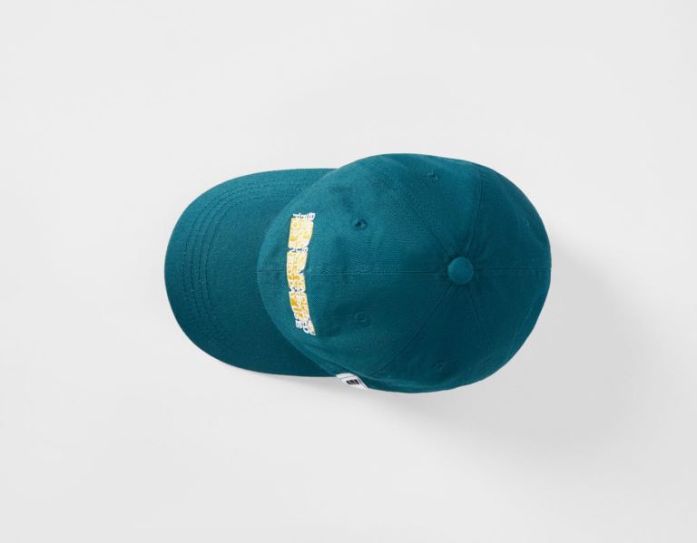 Bershka With Double Embroidery Caps Heren Turquoise | sSywgKsqsRj