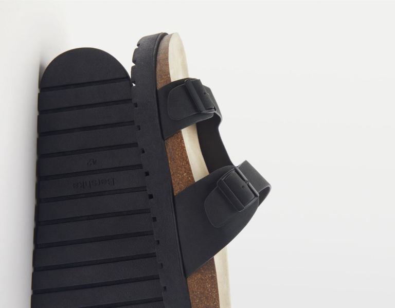 Bershka With Straps And Buckles Sandalen Heren Zwart | g49hrxM1Qyp