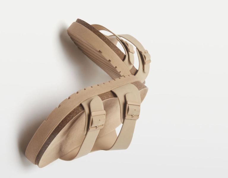 Bershka With Straps And Buckles Sandalen Heren Bruin | tAkTtxvrUSB