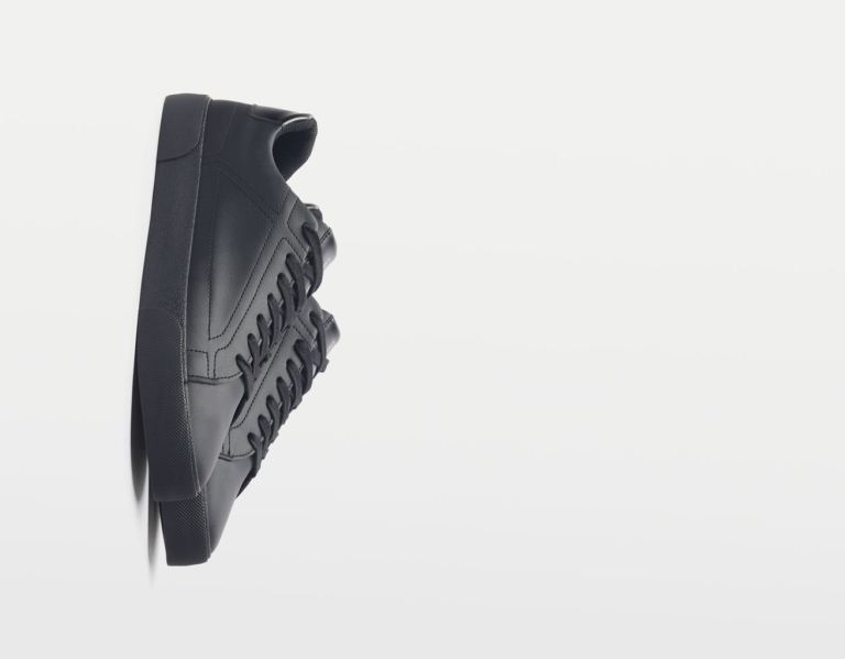 Bershka With Topstitching Detail Sportschoenen Heren Zwart | qYdbTmt5fSj