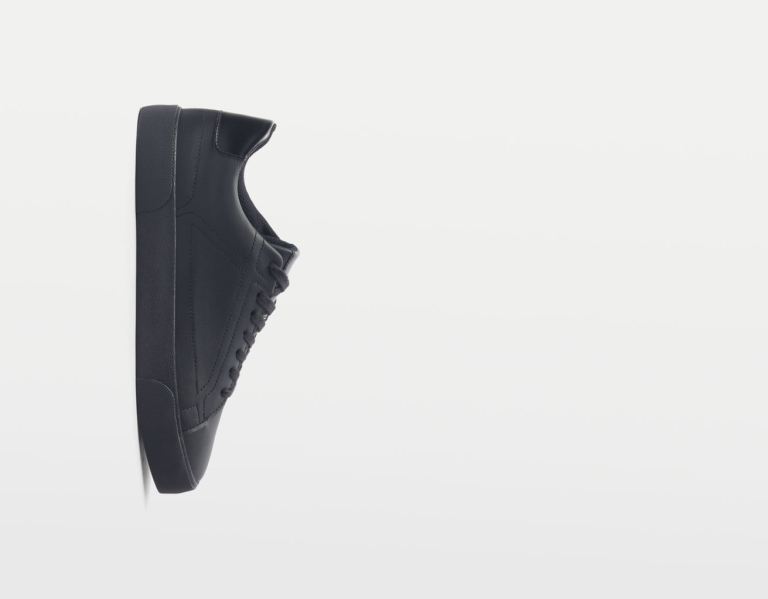 Bershka With Topstitching Detail Sportschoenen Heren Zwart | qYdbTmt5fSj