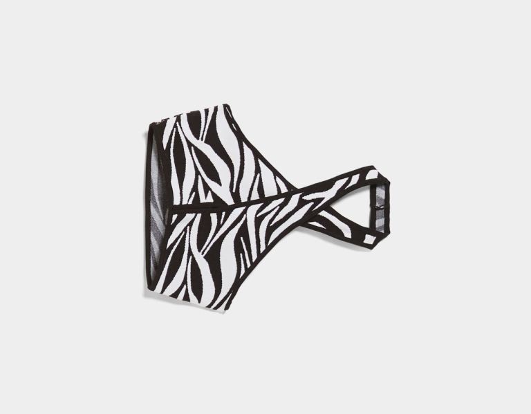 Bershka Zebra Print Topjes Dames Zwart | AaPFycz3jVx